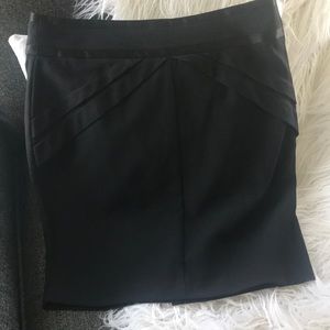 Dressy black mini skirt